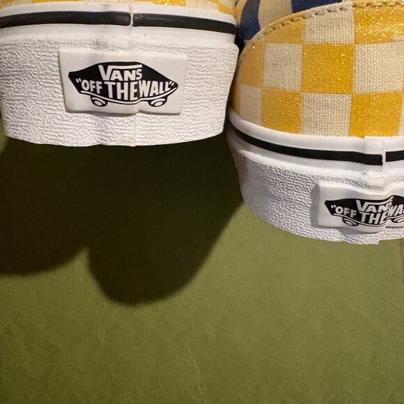 NWT Vans Classic Slip-On Glitter Check - Multi Rainbow Size 7.5W/6M - Picture 6 of 6